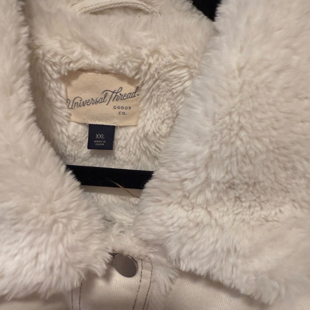 Universal Thread Off-White Jean Jacket - image 2